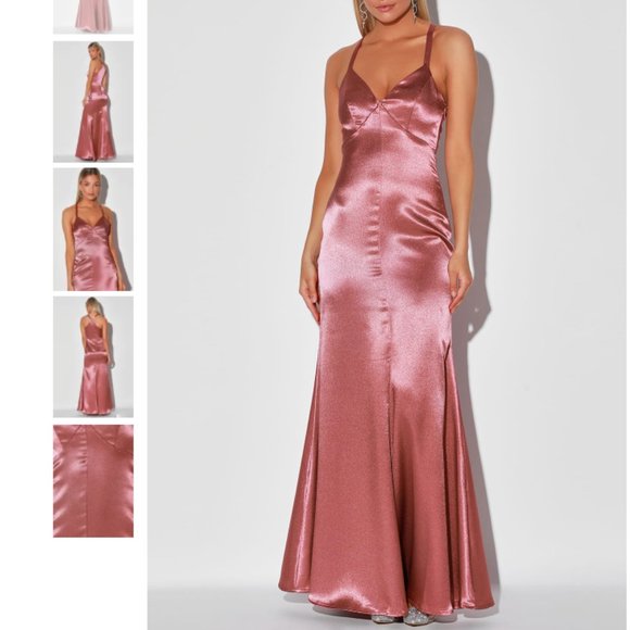 Lulus Dresses & Skirts - NWT Lulus Troublemaker Rose Pink Mermaid dress